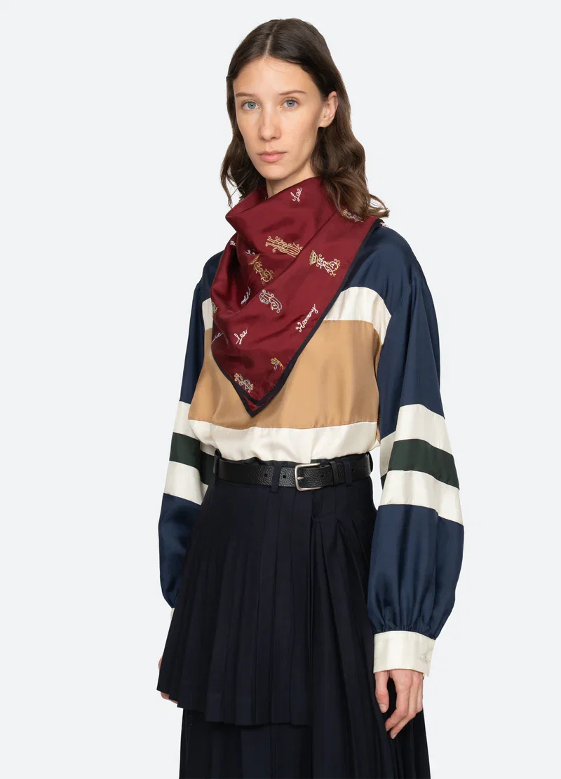 Sea New York Juliet Scarf Bordeaux