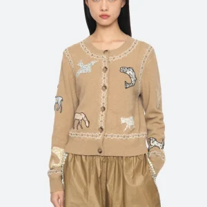 Sea New York Winslow Craft Cardigan Camel
