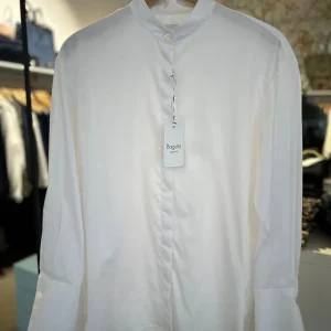 Bagutta Shirt Mandarin Collar Cotton White