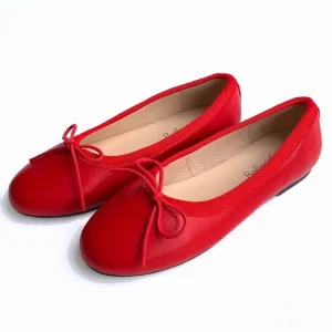 Ballerinasko - Leather - Rød | New Zealand Boots