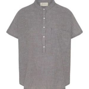 Bluse - Colombo - Coffee Quartz Stripe