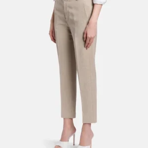 Dondup Nima Zip Loose Fit Trousers Linen Lyocell