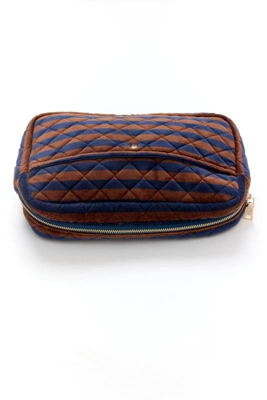 Fan Palm Beauty Bag Large Hazel Nut Velvet - Billede 4