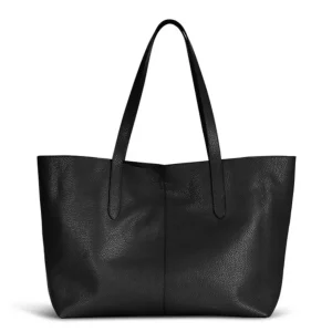 Infinito Karin Leather Tote/Shopper Black