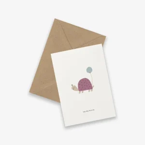 Kort - Birthday Turtle - hip hip hooray