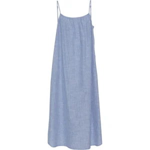Stropkjole - Vancouver - medium blue stripe