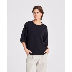Tulle Strik - O-Neck - Black