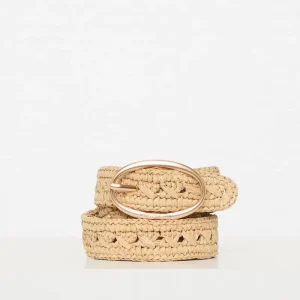 Vanessa Brunu Raffia Belt 25 mm